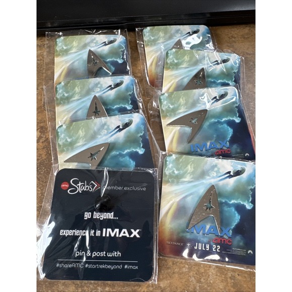 Star Trek Beyond Movie Pins Promo Merch Lot Of 8 - Picture 2 of 2